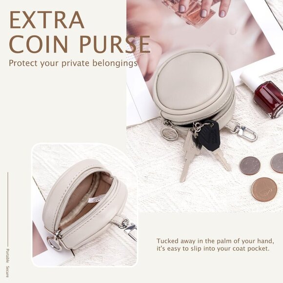 Stylish Clear Stadium Bag for Women with Adjustable Chain Strap and Coin Purse - Picture 6 of 8